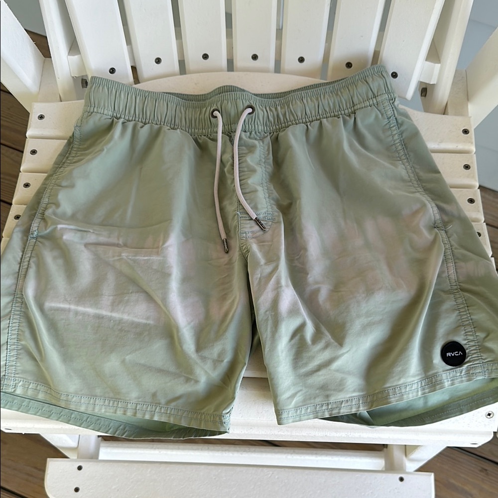 RVCA Sage Green Swim Shorts